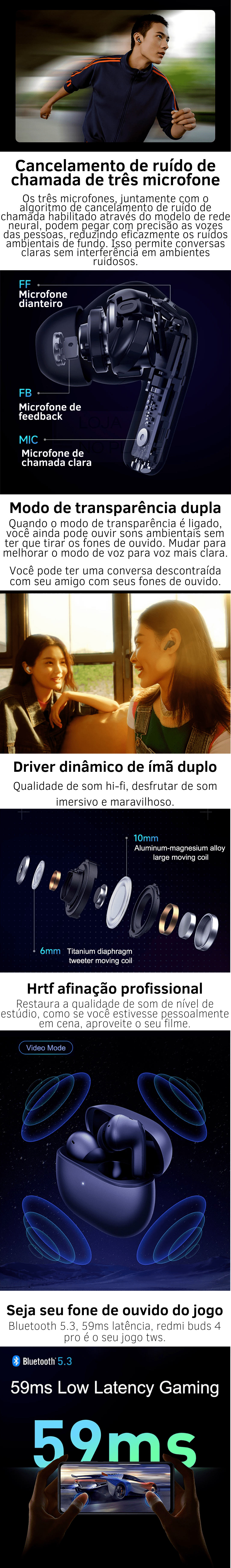 pagina de venda buds 4 pro